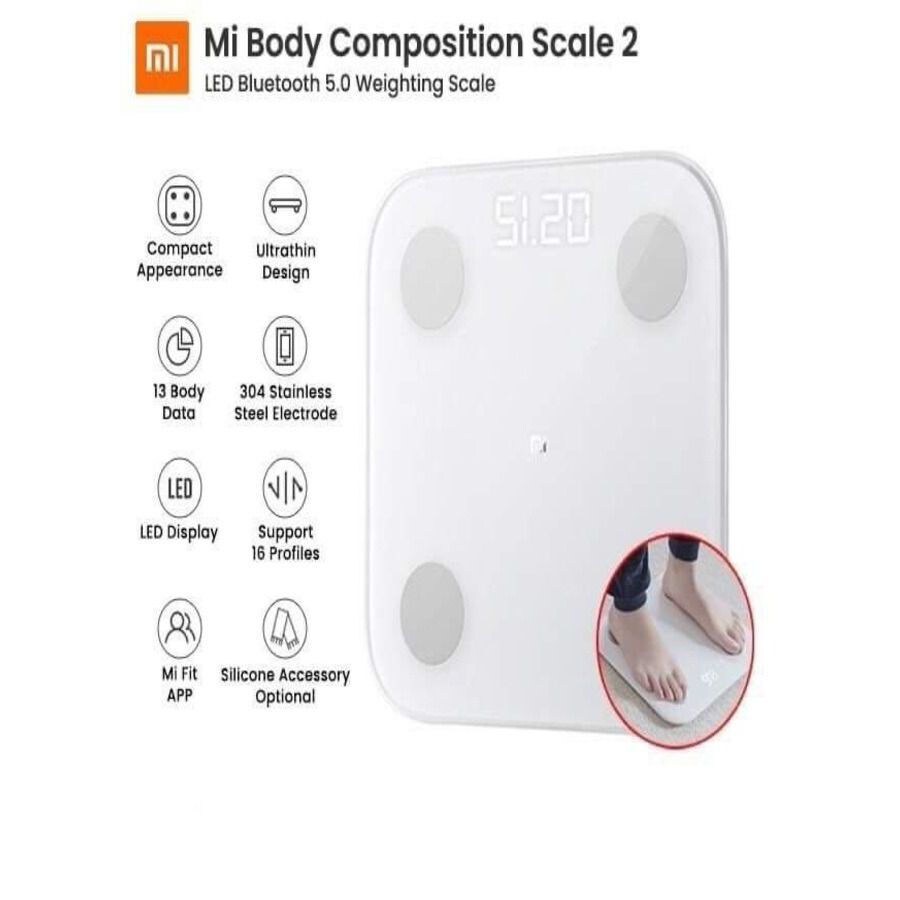 Shop MIJIA Xiaomi Mi Body Composition Weight Scale, White