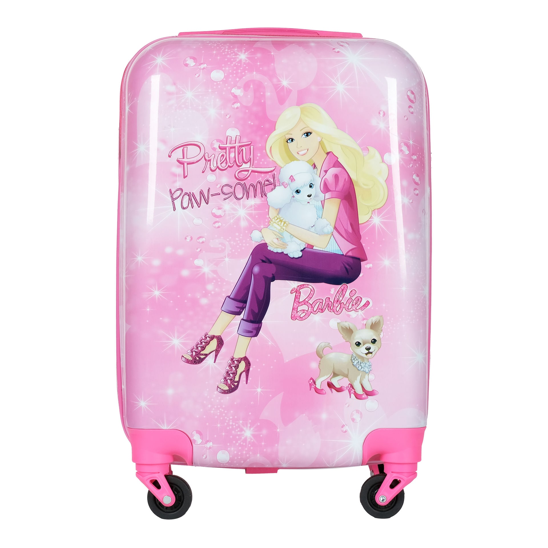 Humty Dumty Original Licensed Disney Barbie Star Kids Trolley Bag, Travel  Bag, Polycarbonate Hard Luggage 22 Inch/55.9 cm (Pink) : Amazon.in: Fashion