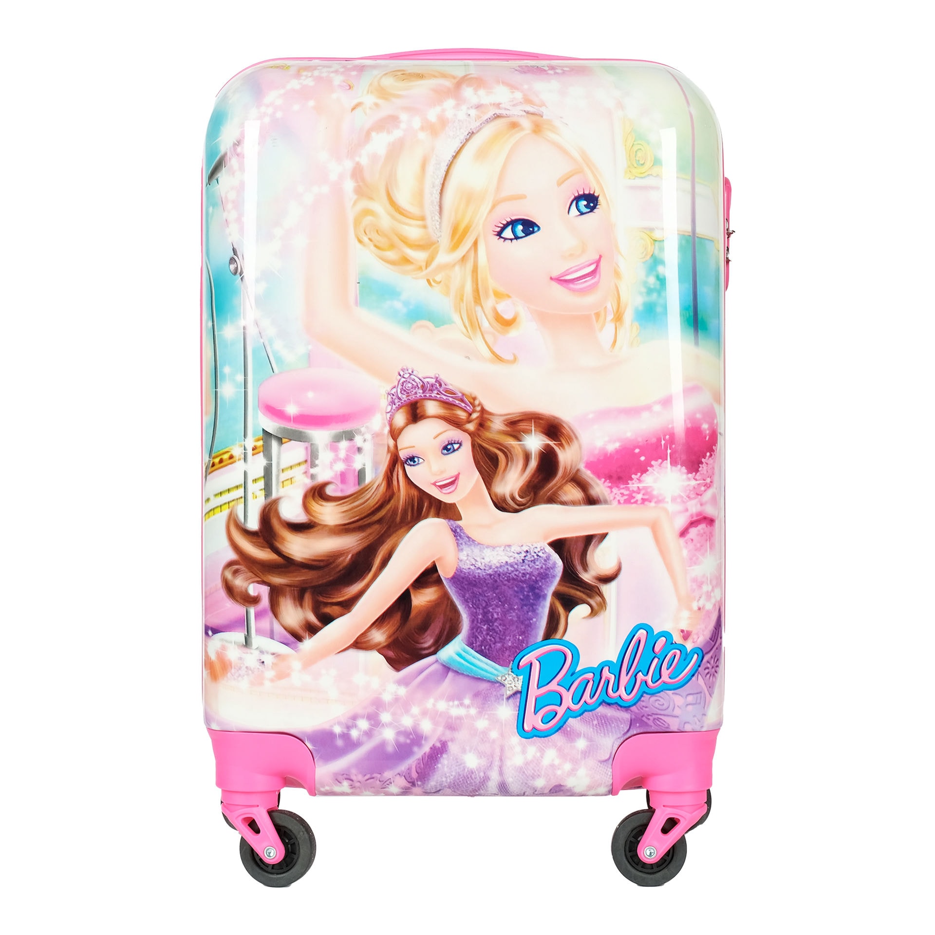 Swarn Pink Polycarbonate Pretty Baby Princess Trolley Bag for Girls - 21  inches : Amazon.in: Fashion