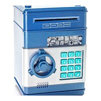 Picture of Mini Electronic Coins And Bills Vault With Voice Command - Blue 