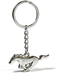 Picture of Keychain Ford Mustang GT Zinc Alloy Metal - silver