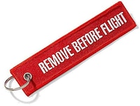 Picture of Keychain Remove Before Flight Cloth - Red