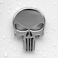 Picture of Emblem Punisher Metal Sticker - Silver
