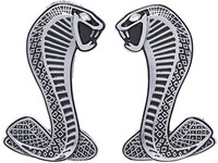 Picture of Emblem Cobra Shelby Metal Sticker, Silver