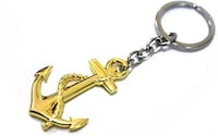 Picture of Keychain  Anchor Zinc Alloy Metal - Gold