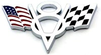 Picture of Emblem Sticker V8 Us Style - Silver