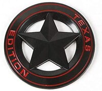 Picture of Emblem Sticker Texas Edition Badge  - Black