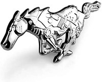 Picture of Emblem Sticker for Ford Mustang Horse Mechanical - Silver