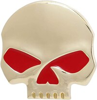 Picture of Emblem Sticker Skull - Gold / Red