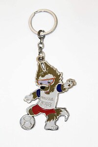 Picture of Keychain Dog Soccer (Russia2018) Zinc Alloy Metal -  Multicolor