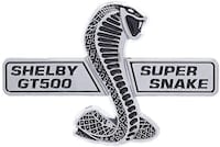 Picture of Emblem Cobra Shelby Gt500 Super Snake Metal Sticker - Silver
