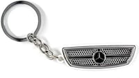 Picture of Keychain Mercedes-Benz Front Grill Zinc Alloy Metal -White