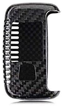 Picture of Original Carbon Fiber Key Fob Cover for Land Rover Discovery 4/Sport Freelander 2 and Jaguar XE XF XJ F-PACE F-Type Smart Car Remote Key, Car Remote Key Case for Men Women - Black