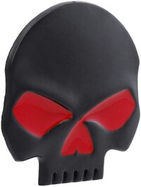 Picture of Emblem Sticker Skull - Black / Red