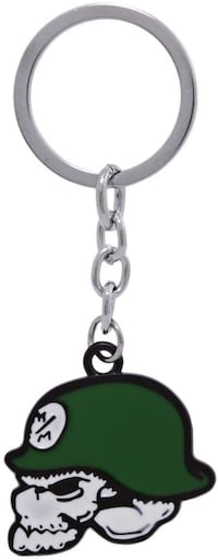 Picture of Keychain Skull Mm Zinc Alloy Metal - Green