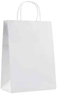 Picture of White Kraft Paper Bag, Pack Of 12 Pieces