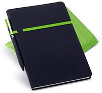 Picture of Imitation Leather Covered Notepad, With Non-Woven Pouch Packing
