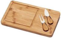 Picture of Bamboo Cheese Board with 2 Stainless Steel Accessories