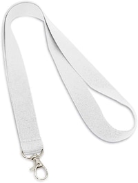 Picture of 20Mm White Polyester Lanyard X 12 Pieces