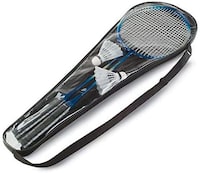 Picture of Badminton Set Including 2 Shuttlecocks And 2 Badminton Rackets.