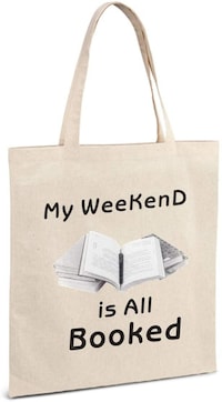 Picture of Cotton Tote Bag, My Weekend Is All Booked, Shopping Bag