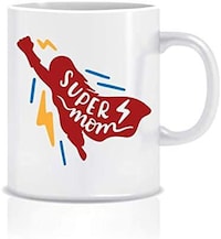 Picture of Super Mom Design Coffee Mug, 325 ml, Multi Colour