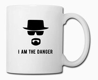Picture of I Am The Danger Design Coffee Mug, 325ml, Black & White