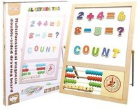 Picture of Al Ostoura Magnetic Double Sided Drawing Board Wooden Toy Lw.0304