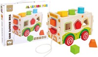 Picture of Al Ostoura Toys The Shape Bus Educational Wooden Toy Lw0834