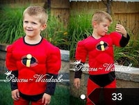 Picture of Boys' Muscle Incredible Superhero Fancy Costume Halloween Party