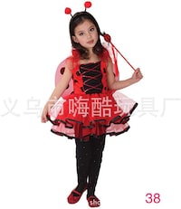 Picture of The 3-Piece Girl Ladydird Costume Is Suitable For Ages 3-10 Cosplay