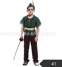 Picture of Boys Forest Peter Pan Cosplay Costume - 4 Pieces