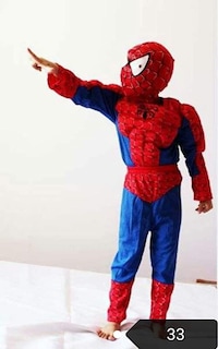 Picture of The Kids Superhero Costumes Spiderman Halloween Cosplay Costumes
