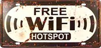 Picture of Free Wifi Hotspot - Dubai Retro Metal Plate Tin Sign