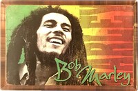 Picture of Bob Marley Smiling - Dubai Vintage Metal Plate Tin Sign