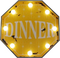 Picture of Dinner LED Light Retro Art Sign Wall Décor