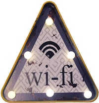 Picture of Free Wifi Led Light Retro Art Sign Wall Décor