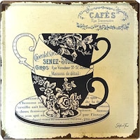 Picture of Cafe Dubai Metal Plate Vintage Tin Sign