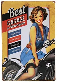 Picture of Dubai Vintage Best Garage, Retro Metal Sign/Plaque