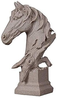 Picture of Dubai Vintage Statues Horse Head Personality Animal Head Crafts.