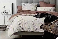 Picture of King Size Duvet Cover 6Pcs One Set Reversible Color With Fitted Sheet