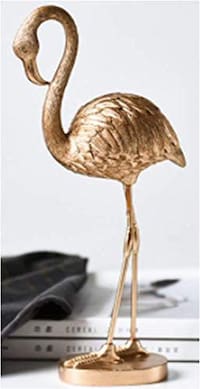 Picture of Dubayvintage Resin Golden Flamingo Home Decoration Accessories