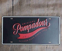 Picture of Dubayvintage Vintage Plaque Metal Painting Original Pompadour Tin Sign