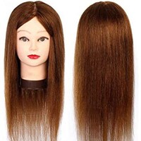Picture of Viya Professional Mannequin Head With Human Hair Wig Manikin Beauty