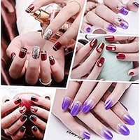 Picture of Lassum 100Pcs False Nails Acrylic Style Artificial Nail Tips Full
