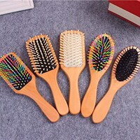 Picture of Dainerisy Wooden Hair Massage Brush Hair Care Anti-Static Paddle Brush