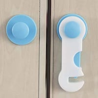 Picture of 14 Pieces Plastic Baby Child Kids Safety Locks With 3M Adhesive Tape
