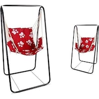 Picture of Outdoor Patio Hammock Swing Rocking Chair Red