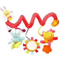 Picture of Baby Infant Spiral Hanging Play Toy, 17x44cm - Multicolor