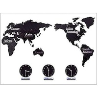 Picture of Wooden Map True Puzzle Decoration, Black